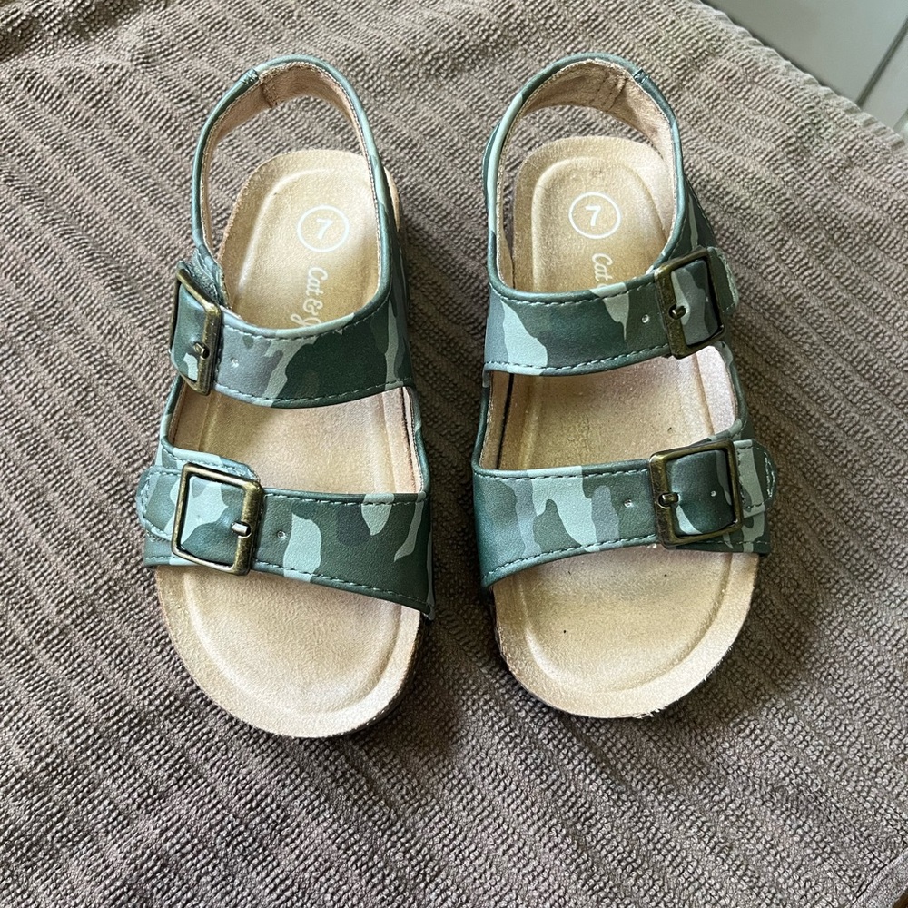 Kids Cat & Jack Camo Sandals